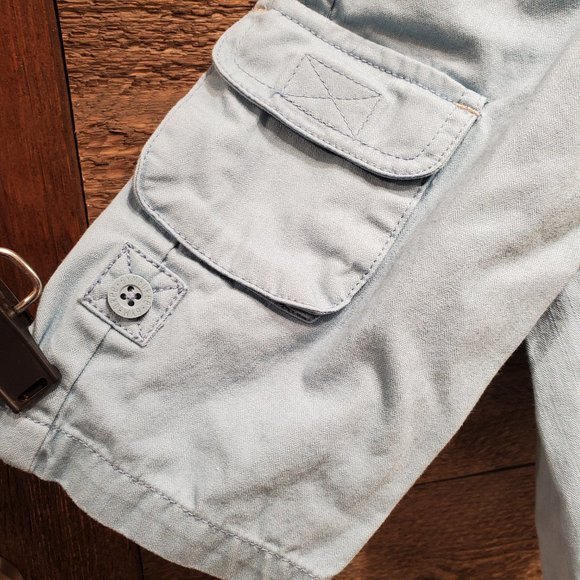 Gymboree Pants Blue Drawstring Pockets 3-6Mo - Picture 2 of 7